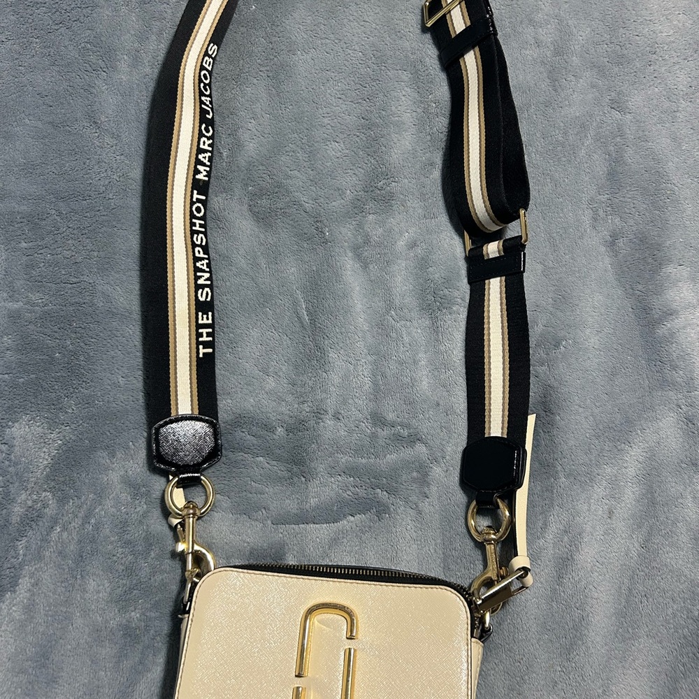 Marc Jacobs Cream and Black Crossbody Bag